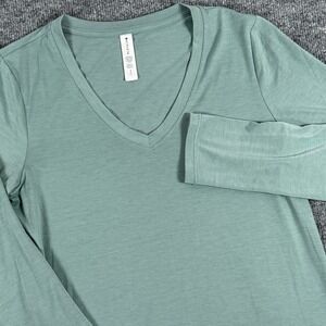 Athleta Shirt Womens Small Long Sleeve V Neck Essential Lightweight Soft FA21